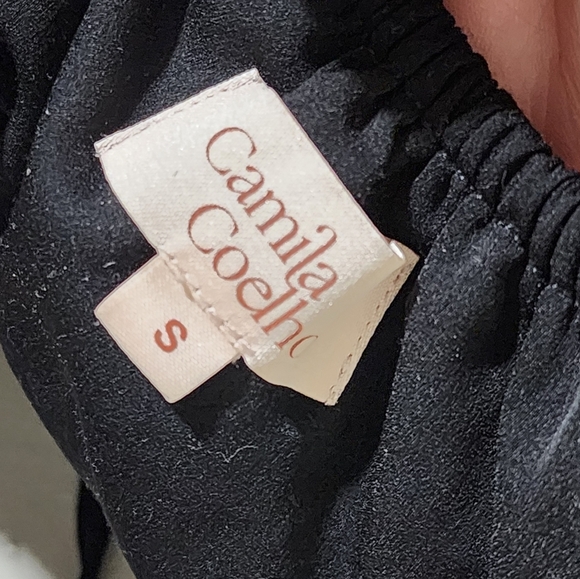 Camila Coelho Pearl Embellished Crop Top with Puffed Sleeves - Picture 7 of 8